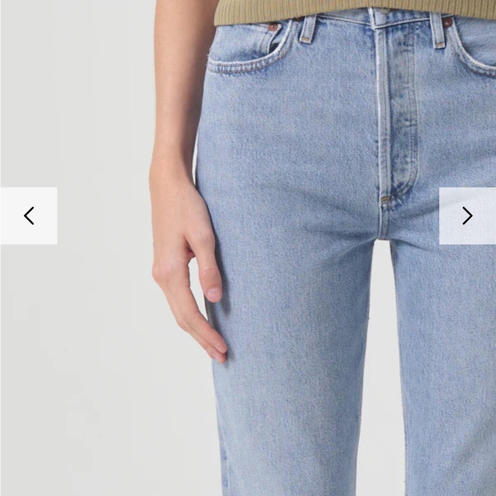 Worn once, Agolde High Rise Blue Jeans